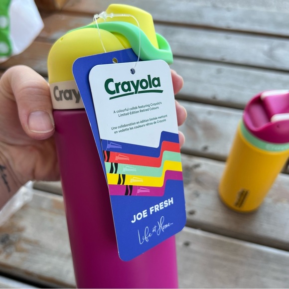 Crayola x Joe Fresh Stainless Steel Water Bottles - 2 Count *NEW* - Picture 3 of 7